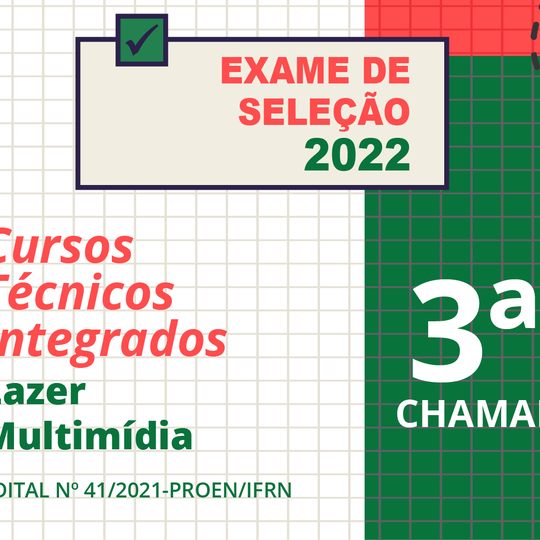 #32677 Divulgada 3ª chamada dos Cursos de Lazer e Multimídia