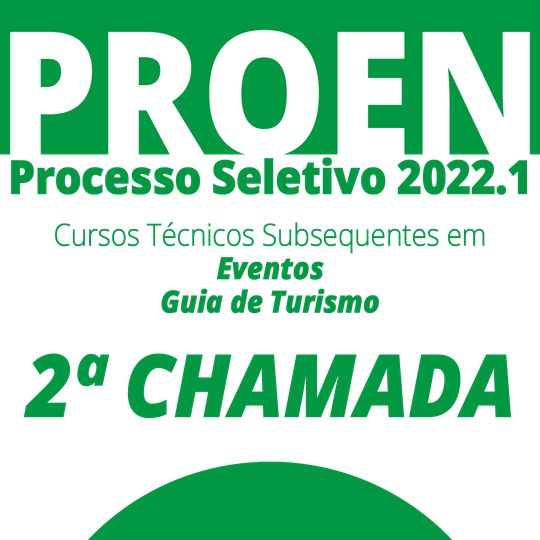 #32816 Divulgada 2ª chamada dos cursos de Eventos e Guia de Turismo