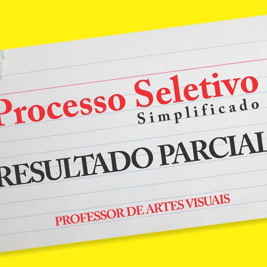 #32844 Sai resultado parcial de seleção para professor de artes visuais