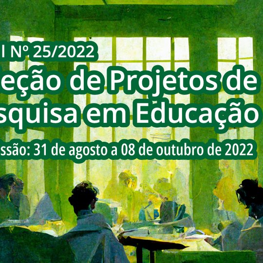 #32985 Edital seleciona projetos de pesquisa em educação