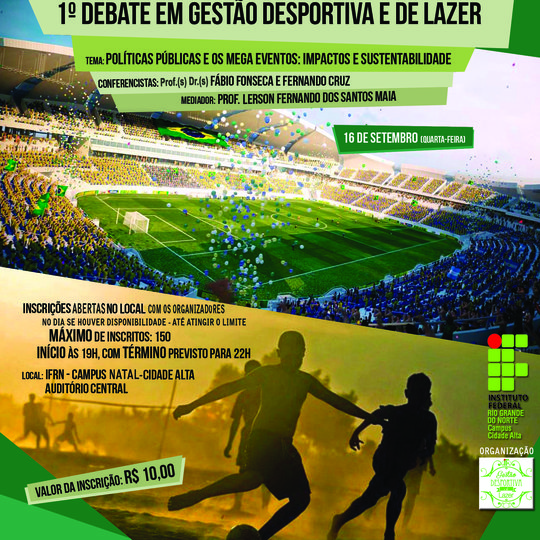 #33111 IFRN Cidade Alta sedia debate em Gestão Desportiva e de lazer