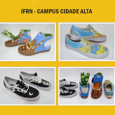 #33261 Alunos do IFRN Cidade Alta são semifinalistas de concurso de customização de tênis 