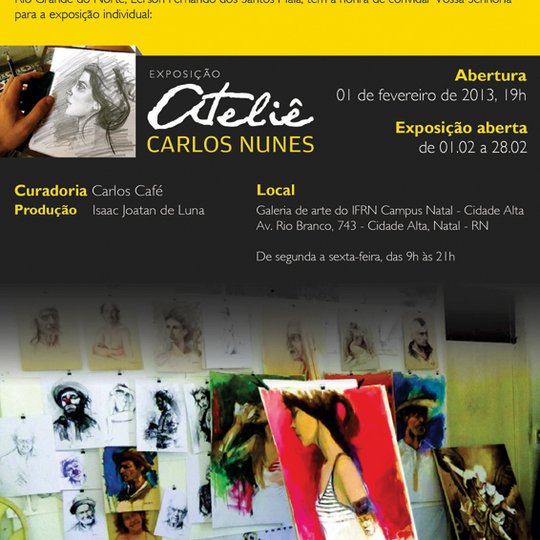#33565 Galeria de Arte recebe Ateliê de Carlos Nunes em fevereiro