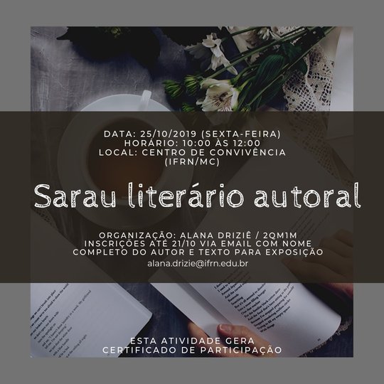 #33669 Campus Macau realiza Sarau literário autoral