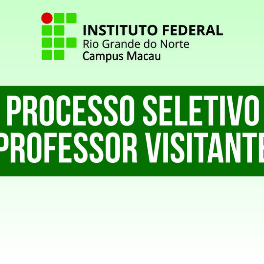 #33674 Suspenso o Cronograma do Processo Seletivo - Professor Visitante