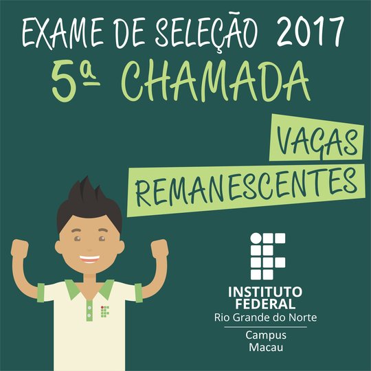#33698 Publicada a 5ª chamada para preenchimento de vagas remanescentes