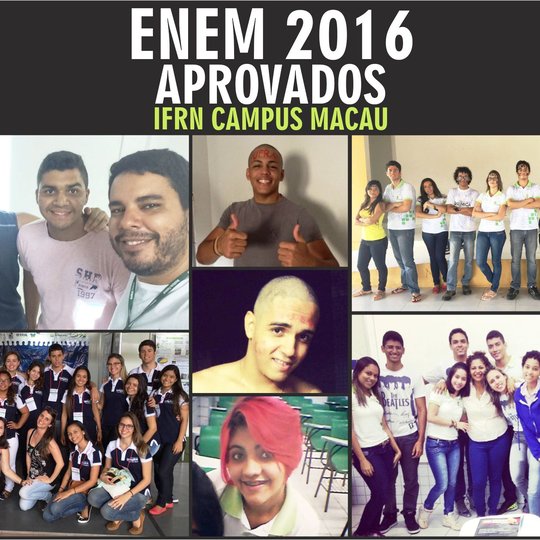 #33717 Aprovados -  ENEM 2016 - IFRN Campus Macau