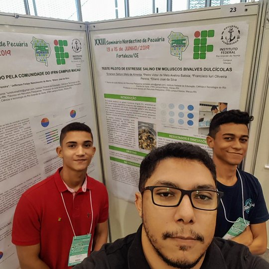 #33837 Alunos dos cursos de Recursos Pesqueiros são premiados no maior evento técnico-científico do Nordeste