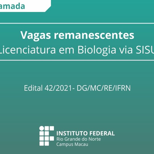 #33895 Divulgada 4ª chamada para vagas remanescentes