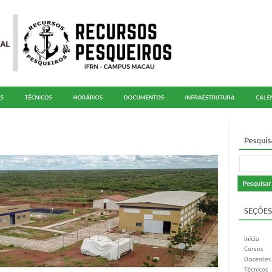 #33937 Está no ar o site do Curso Técnico em Recursos Pesqueiros