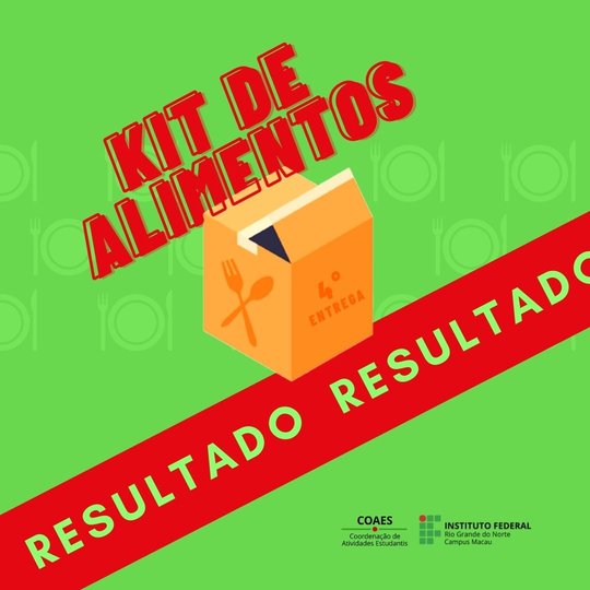 #33950 Assistência Estudantil divulga listas de alunos/as que receberão os Kits de Alimentos