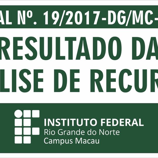 #33989 Publicado o resultado das análises de recursos do processo seletivo de professor substituto