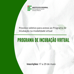 #34003 Programa de incubação virtual