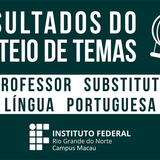 #34309 Resultado dos sorteios dos temas estão sendo divulgados