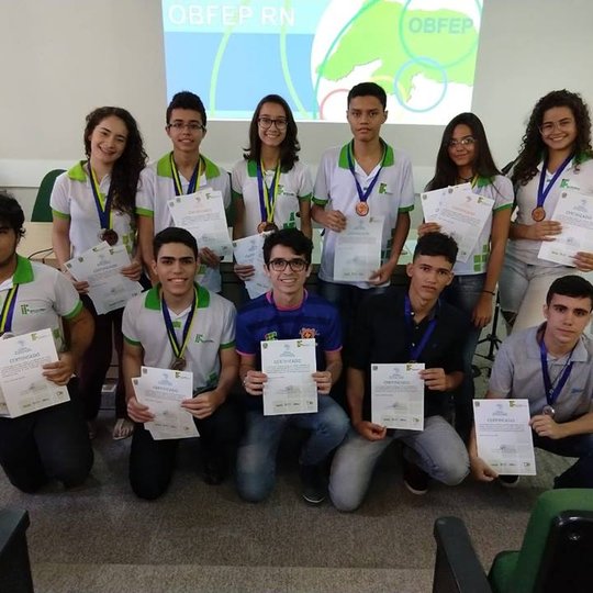 #34323 Alunos do Campus Macau na premiação da OBFEP