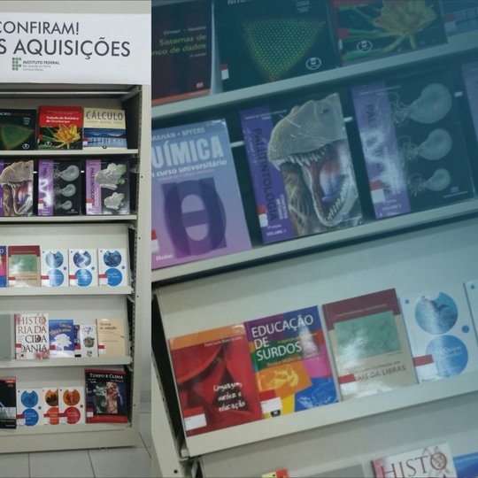 #34411 Novas aquisições de livros preenchem ainda mais o acervo da biblioteca