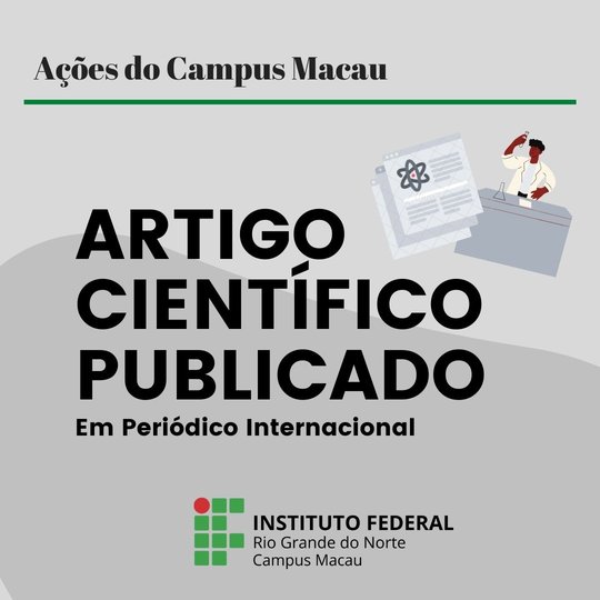 #34482 Licenciados em Biologia do Campus Macau Publicam Artigo Científico 