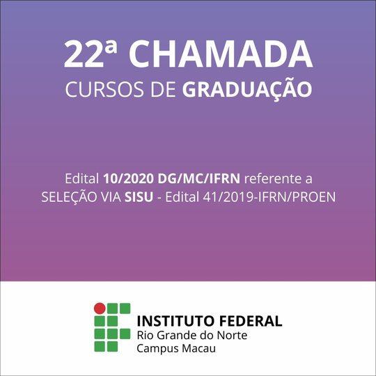 #34641 Divulgada 22ª chamada com vagas remanescentes para curso de graduação em Licenciatura em Biologia via SISU
