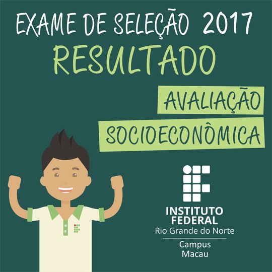 #34679 Publicado novo resultado de avaliação socioeconômica no portal