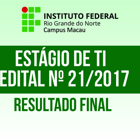 #34695 Resultado final de contratação de Estagiários para TI 