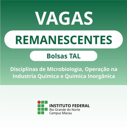 #34725 Está aberto período de inscrições para seleção de bolsistas para Tutoria de Aprendizagem em Laboratório - Vagas Remanescentes