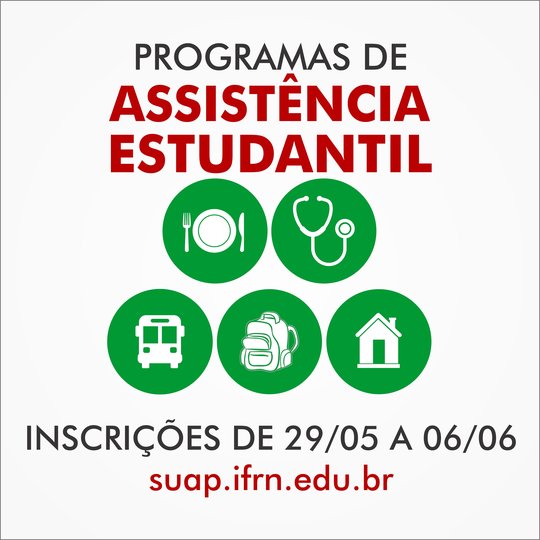 #34762 Inscrições para programas de assistência estudantil começam na próxima segunda