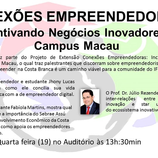 #34790 Evento comemora a Semana Global de Empreendedorismo no Campus Macau