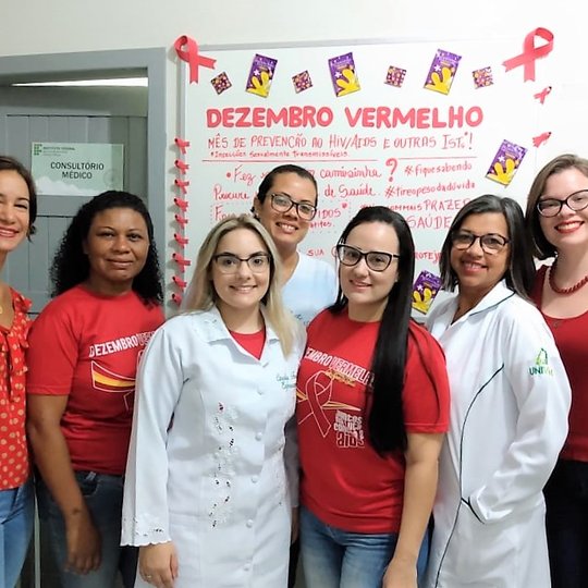 #34806 Setor de saúde do Campus Macau promove DEZEMBRO VERMELHO juntamente com a CAMPANHA DE ATUALIZAÇÃO DA VACINAÇÃO CONTRA O SARAMPO