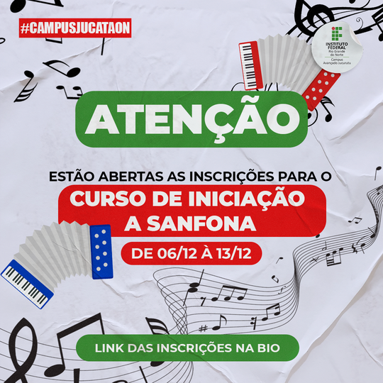 #34906 Abertas inscrições para o curso de Iniciação a Sanfona
