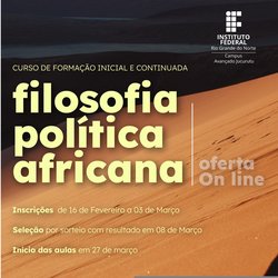 #34913 Curso FIC Filosofia Política Africana