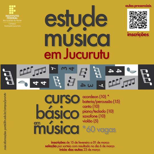 #34929 Curso Básico em Música I - Oferta PRESENCIAL 2023