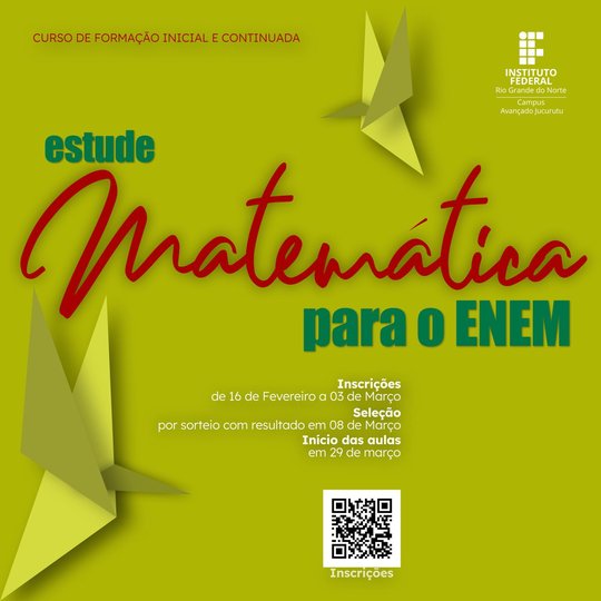 #34942 Curso FIC PRÉ-ENEM - Matemática