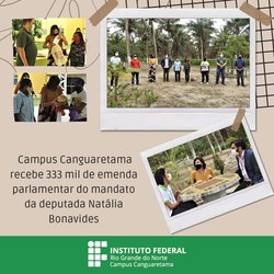 #35049 Campus Canguaretama recebe 333 mil de emenda parlamentar do mandato da deputada Natália Bonavides