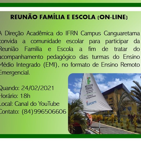 #35112 Reunião FAMÍLIA - ESCOLA