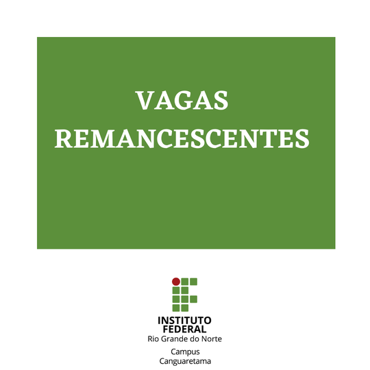 #35131 2ª chamada relativas as vagas remanescentes dos cursos Sistemas para Internet e Licenciatura em Educação do Campo