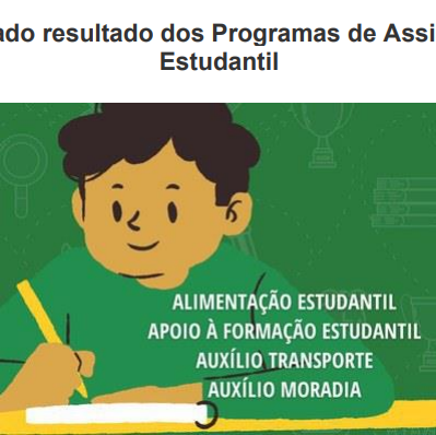 #35229 Publicado resultado dos Programas de Assistência Estudantil