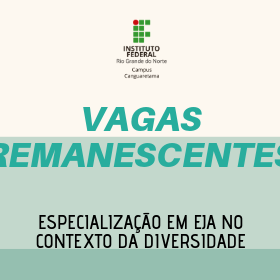 #35237 Convocação para vagas remanescentes da Especialização em EJA