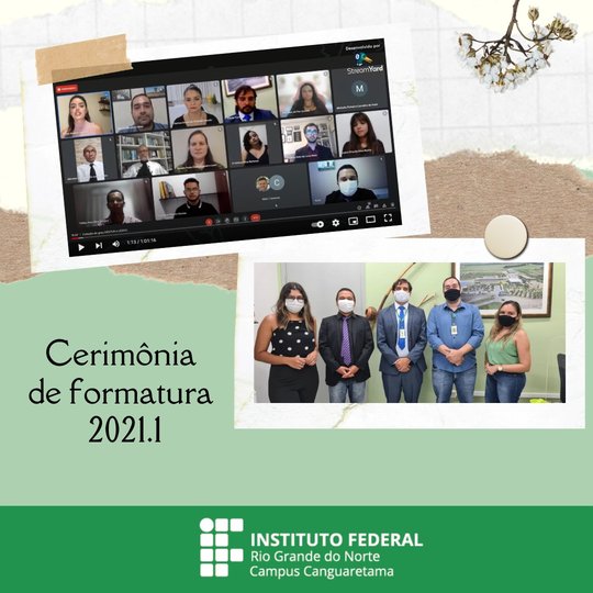 #35427 Campus Canguaretama realiza colação de grau dos cursos GESTOUR e LEDOC
