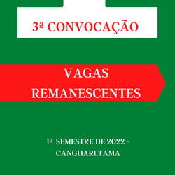 #35436 3ª Convocação para o preenchimento de vagas remanescentes do SISU - 1º SEMESTRE DE 2022