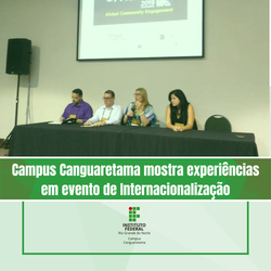 #35565 Campus Canguaretama mostra experiências em evento de Internacionalização