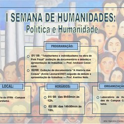 #35859 "Política e Humanidade" é tema da I Semana de Humanidades 