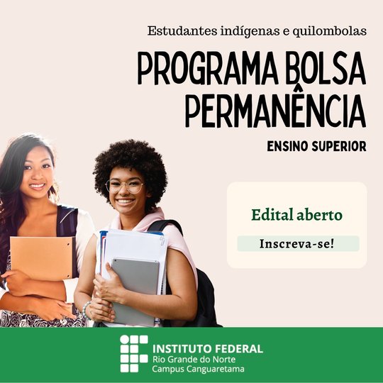 #35861 Lançado edital para o Programa de Bolsa Permanência – PBP