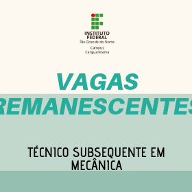 #35891 Lista de convocação para vagas remanescentes do curso técnico em Mecânica