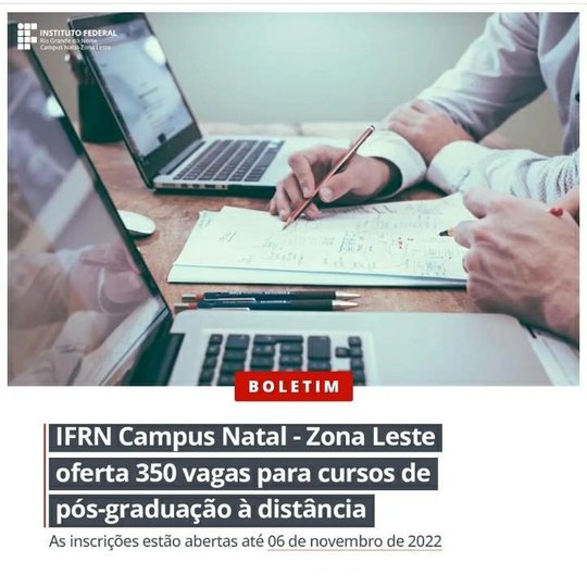 #35943 Abertas Inscrições para o processo seletivo do curso de Literatura e Ensino EAD