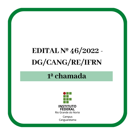 #35952 Convocação para o preenchimento de vagas relativas ao edital nº 37/2022 PROEN/IFRN do curso de Mecânica