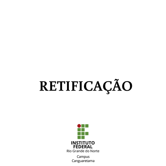 #36030 Publicada retificação do edital de vagas remanescentes para o curso Sistemas para Internet