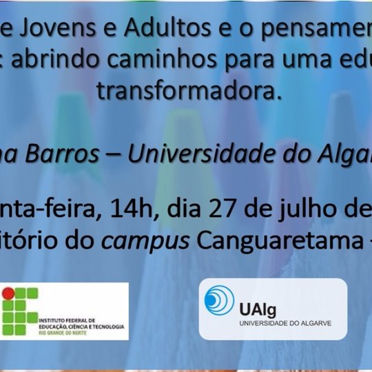 #36115 Palestra sobre Educação de Jovens e Adultos paulofreiriana acontece nesta quinta-feira (27)