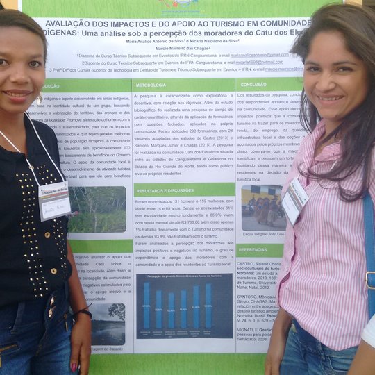 #36137 Alunas de Eventos do Campus Canguaretama aprovam trabalho no X Congresso Norte Nordeste de Pesquisa e Inovação - CONNEPI