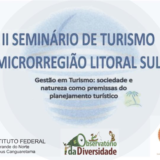 #36144 II Seminário de Turismo da Microrregião Litoral Sul acontece nos próximos dias 27 e 28 de julho