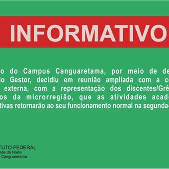 #36206 Atividades acadêmicas e administrativas voltam ao normal nesta segunda, 8.